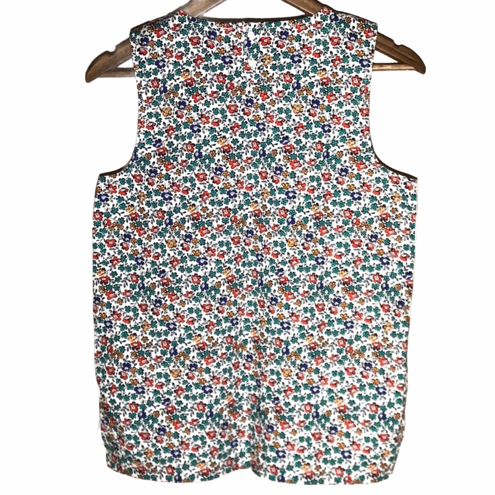 J Crew Tank w Floral Back NWT   B